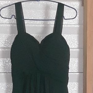 Long Starzz forest green gown